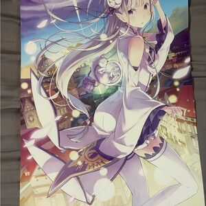Anime Art Poster Re:Zero with Emilia